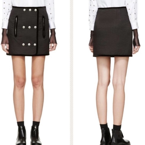 NWT Alexander Wang studded accents mini skirt sz 4 - Picture 2 of 7
